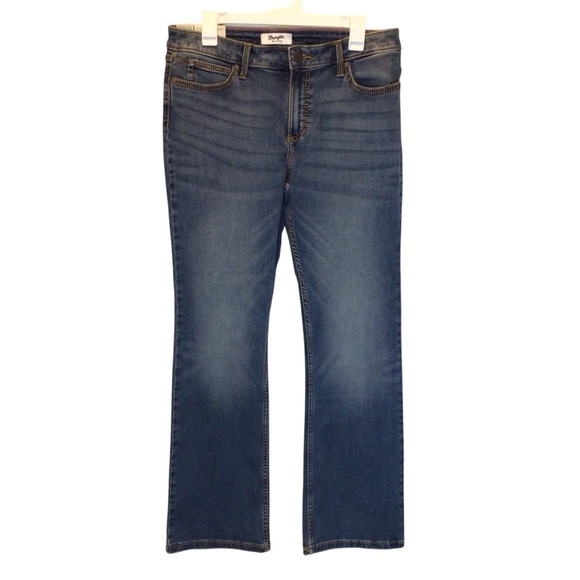 Wrangler Women's Retro Mae Mid Rise Stretch Boot Cut Jeans Size 13x32 - Picture 4 of 10